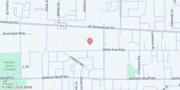 Map showing Innovation Baptist Church Food Pantry at 2150 Bellevue Way, Tallahassee, FL