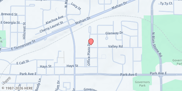 Map showing Leon County - Capital Area Community Action Agency, Inc at 309 Office Plaza Dr., Tallahassee, FL