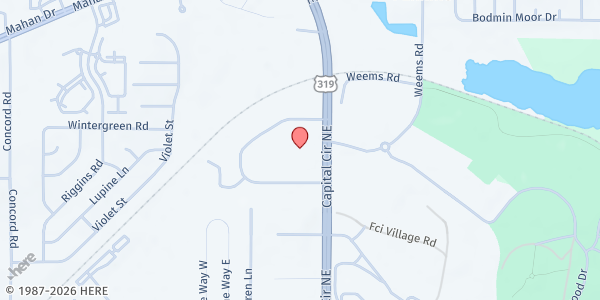 Map showing Serve Tallahassee / Element 3 Church at 1190 Capital Cir. NE, Tallahassee, FL