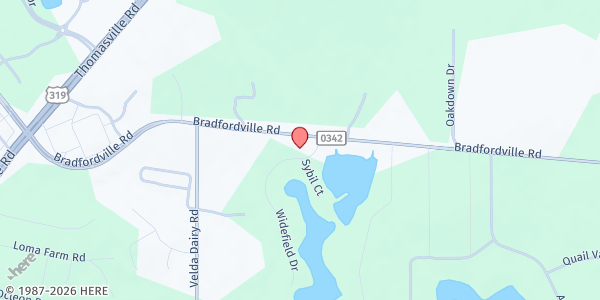 Map showing St. Mary & St. George Coptic Orthodox Church at 4279 Bradfordville Rd., Tallahassee, FL