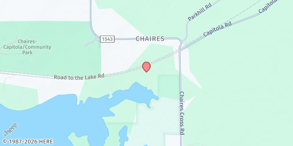 Map showing St. Paul AME Church-Tallahassee at 9469 Road to the Lake Rd., Tallahassee, FL