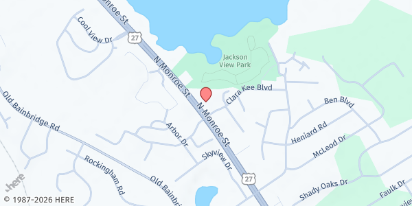 Map showing Tallahassee Spanish SDA Church at 4823 N. Monroe Street, Tallahassee, FL