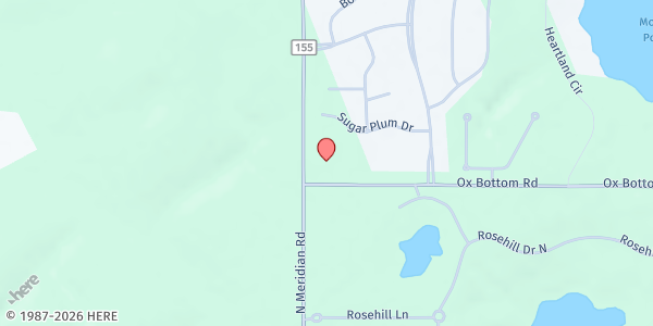 Map showing Wildwood Church at 100 Ox Bottom Rd, Tallahassee, FL