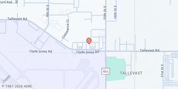 Map showing Life Changes Breakthrough Ministry at 1445 Tallevast Rd, Tallevast, FL
