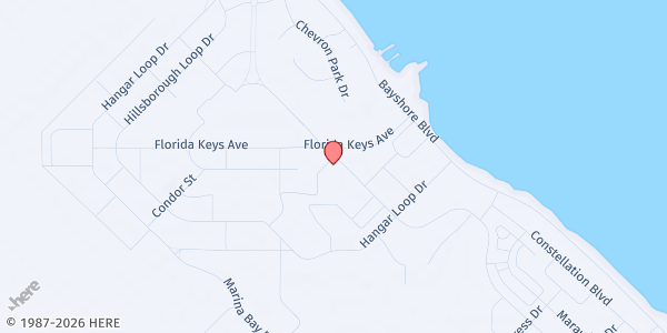 Map showing Bautista Project Inc at 2204 Administration Ave, Tampa, FL