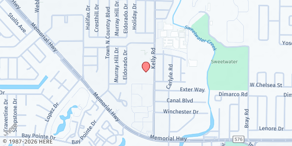 Map showing Chapel in the Pines at 4546 Kelly Road, Tampa, FL