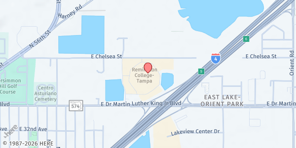 Map showing EARLY LEARNING COALITION - Mobile Pantry Distribution Site at 6302 East Doctor Martin Luther King Junior Boulevard, Tampa, FL