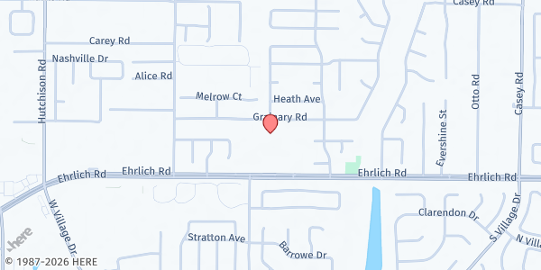 Map showing Ehrlich Road Bible-Based Fellowship Church at 4811 Ehrlich Road, Tampa, FL