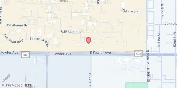 Map showing Feed-A-Bull USF Tampa at 4202 East Fowler Avenue, Tampa, FL