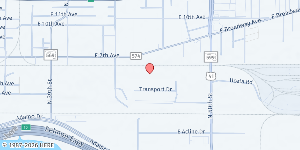 Map showing Feeding Tampa Bay - Transport Drive at 4702 Transport Drive, Tampa, FL