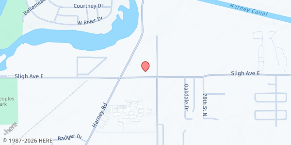 Map showing Masjid An Nasr at 7326 E Sligh Ave, Tampa, FL