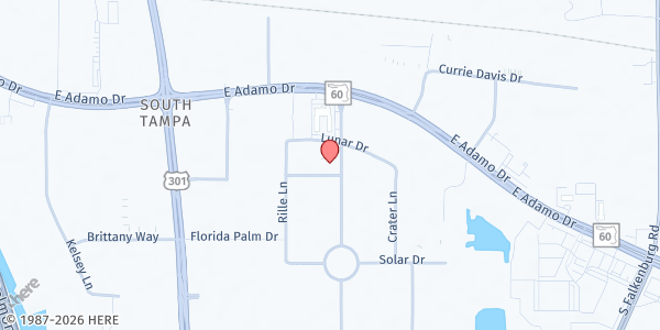 Map showing Missions for Christ Ministries - Suite 724 at 9280 Bay Plaza Boulevard, Tampa, FL