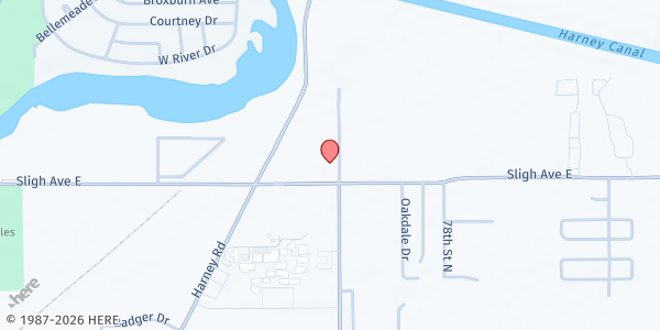 Map showing Red Crescent Clinic of Tampa Bay at 7328 East Sligh Avenue, Tampa, FL