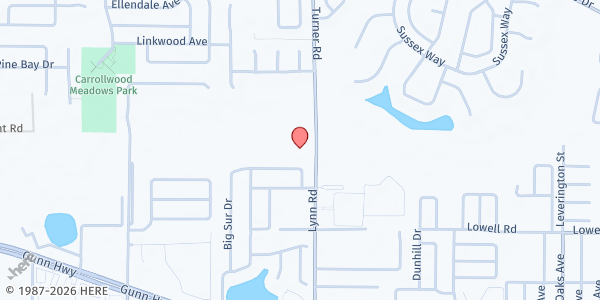 Map showing Tabernacle of God Christian Church at 13302 Lynn Road, Tampa, FL