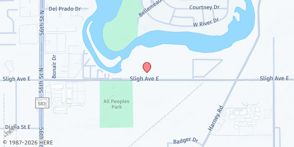 Map showing Tampa Family Health Centers - Sligh Avenue at 6216 East Sligh Avenue, Tampa, FL