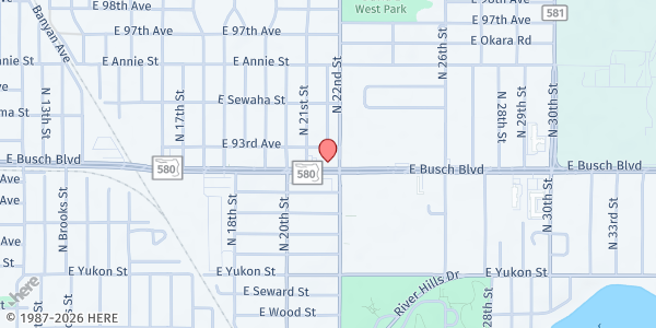 Map showing Trinity Care II at 2202 E. Busch Blvd., Tampa, FL