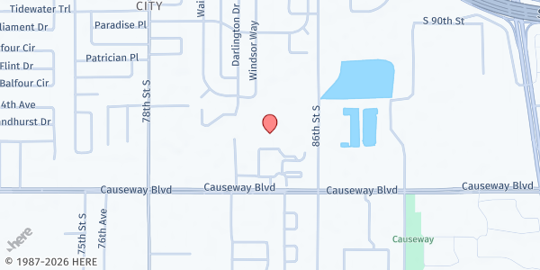 Map showing ULOC Tampa Distribution Site at 6912 Harney Road, Tampa, FL