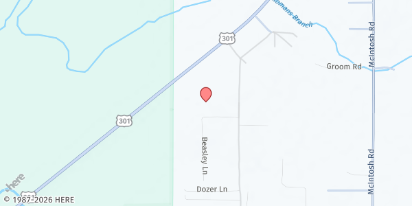 Map showing Fellowship Baptist Church at 13515 US-301, Thonotosassa, FL