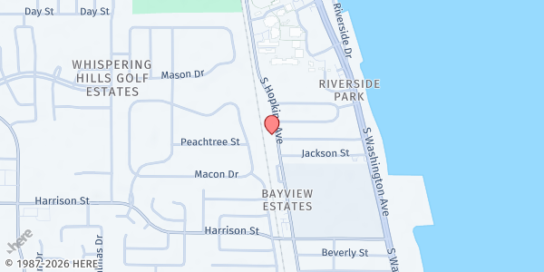 Map showing Cor Jesu, St. Teresa Church at 2306 S. Hopkins Ave, Titusville, FL