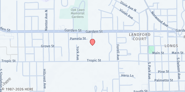 Map showing Good Shepherd Lutheran Church at 2073 Garden St., Titusville, FL
