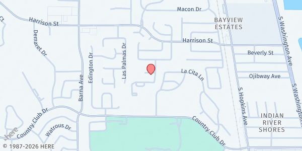 Map showing Hummingbird Pantry at 3000 Jolly St., Titusville, FL