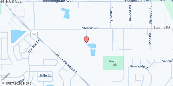 Map showing FORGOTTEN ANGELS - Valrico Office at 3604 Little Stearns Road, Valrico, FL