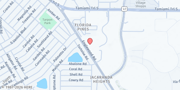 Map showing Trinity Presbyterian Church at 4365 FL-776, Venice, FL