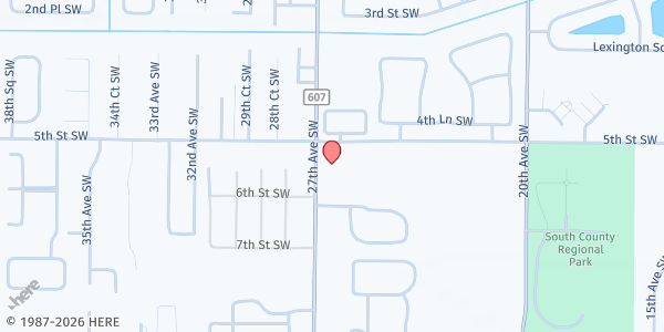 Map showing Salvation Army - Vero Beach at 2655 5th Street SW, Vero Beach, FL