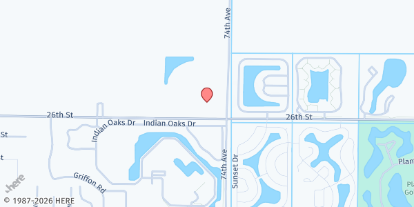 Map showing St. John of the Cross Catholic Church at 7550 26th Street, Vero Beach, FL