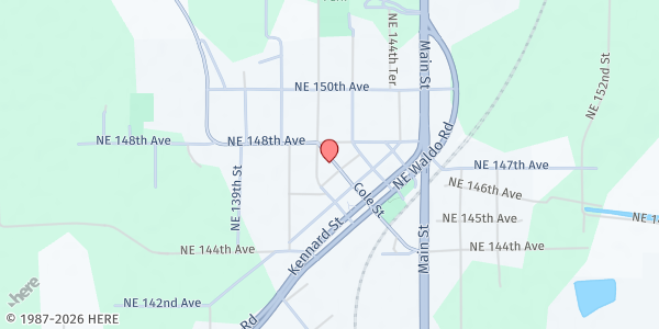 Map showing Free Canaan UMC at 14257 Cole St, Waldo, FL