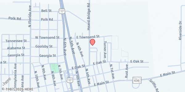 Map showing St. Michael's Wauchula at 408 Heard Bridge Rd, Wauchula, FL