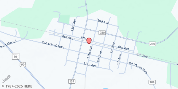 Map showing Wellborn United Methodist at 12004 CR 137, Wellborn, FL