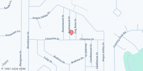 Map showing Life Church Wesley Chapel - Wesley Chapel Distribution Site at 6542 Applewood Dr., Wesley Chapel, FL