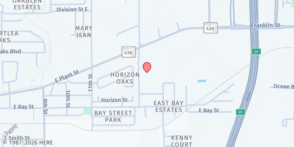 Map showing 4C West Orange Neighborhood Center for Families at 303 S West Crown Point Rd, West Orange, FL