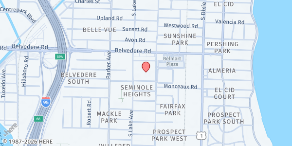 Map showing HACER at 2727 Georgia Ave., West Palm Beach, FL