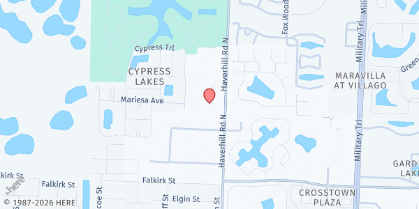 Map showing More Than Conquerors at 3275 N Haverhill Rd, West Palm Beach, FL