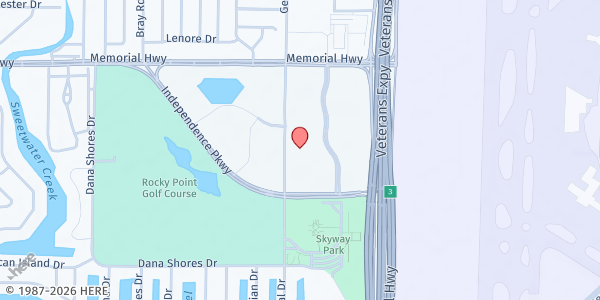 Map showing CARE PLUS - Westshore at 4925 Independence Parkway, Westshore, FL