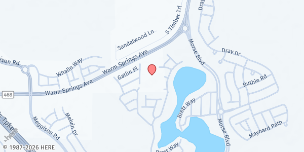 Map showing Grace Tabernacle Food Pantry at 7279 Warm Springs Ave., Wildwood, FL