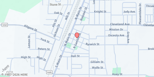 Map showing Wildwood Soup Kitchen at 203 Barwick St., Wildwood, FL