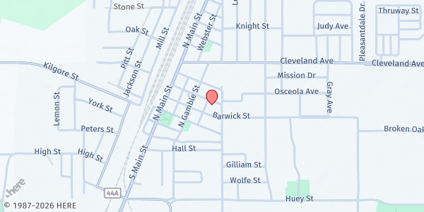 Map showing Wildwood UMC at 300 Mason Street, Wildwood, FL