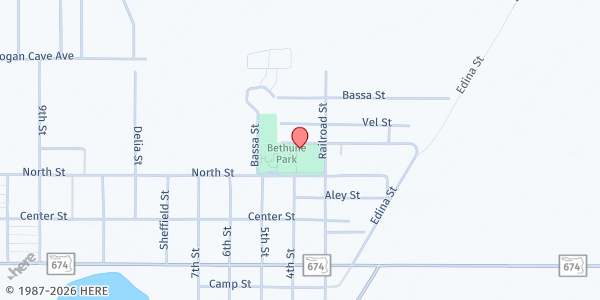 Map showing Bethune Park at 5809 Edina St, Wimauma, FL