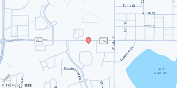 Map showing RCMA Wimauma at 5121 State road 674, Wimauma, FL