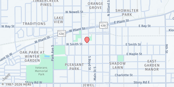 Map showing BETHANY CHRISTIAN SERVICES - Winter Garden Office at 29 West Smith Street, Winter Garden, FL