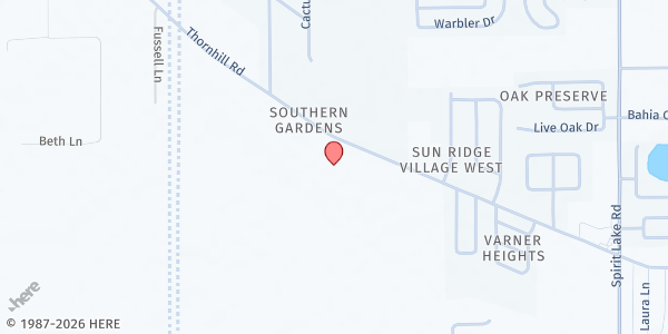 Map showing Abundant Life Ministries Winter Haven at 5237 Thornhill Rd., Winter Haven, FL