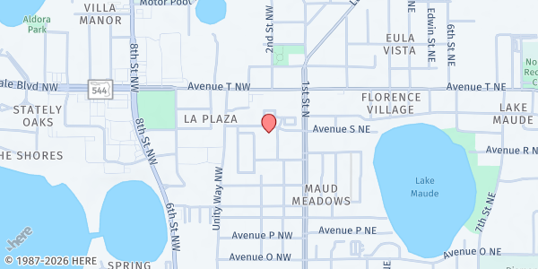 Map showing FMBC Administration Building at 1899 2nd St NW, Winter Haven, FL