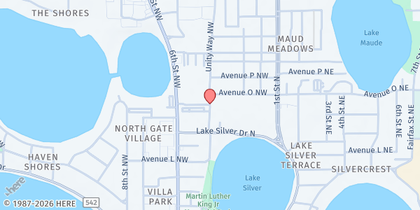 Map showing HILLTOP CHURCH OF CHRIST at 2101 Doctor Martin Luther King Drive, Winter Haven, FL