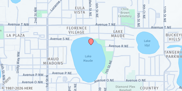 Map showing Neighborhood Service Center at 608 Avenue S. N.E., Winter Haven, FL