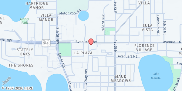 Map showing Salvation Army East Polk - Winter Haven at 320 Martin Luther King Boulevard, Winter Haven, FL