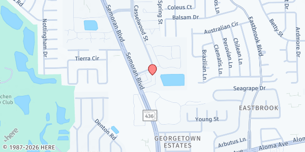 Map showing Ministerio Centro Cristiano Nefesh - Winter Park at 2054 FL-436 #128, Winter Park, FL