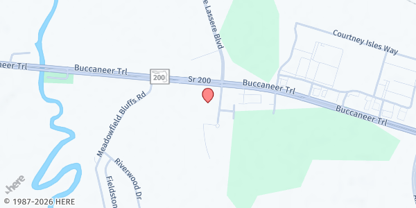 Map showing Yulee Methodist Church at 86003 Christian Way, Yulee, FL